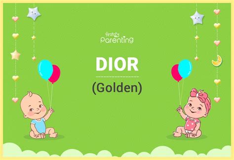 meaning of dior name|dior boy name.